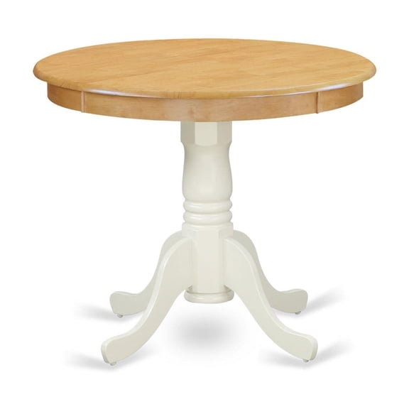 Cozy and Stylish Black & Cherry Round Kitchen Table - Versatile Addition to Any Dining Room - Soft Rounded Bevel - Luxurious and Inviting - Ideal for Family Gatherings