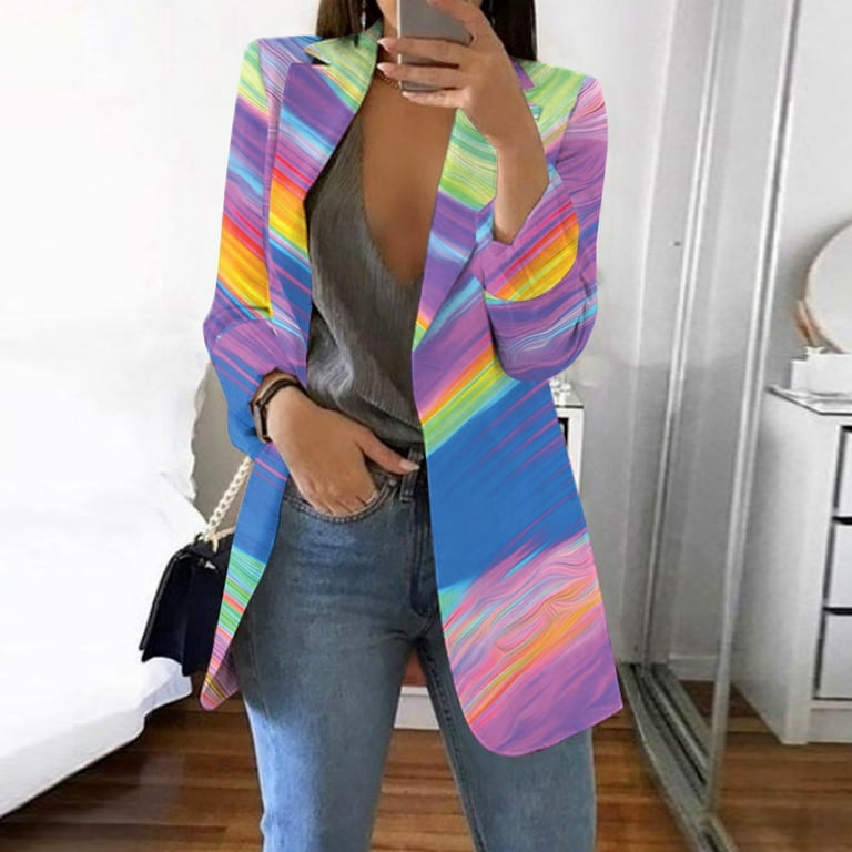 Multi colored suit jacket hot sale