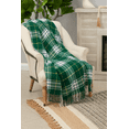 thumbnail image 1 of Cozy Tartan Plaid Design Throw Blanket - 50" x 60" (Green), 1 of 4