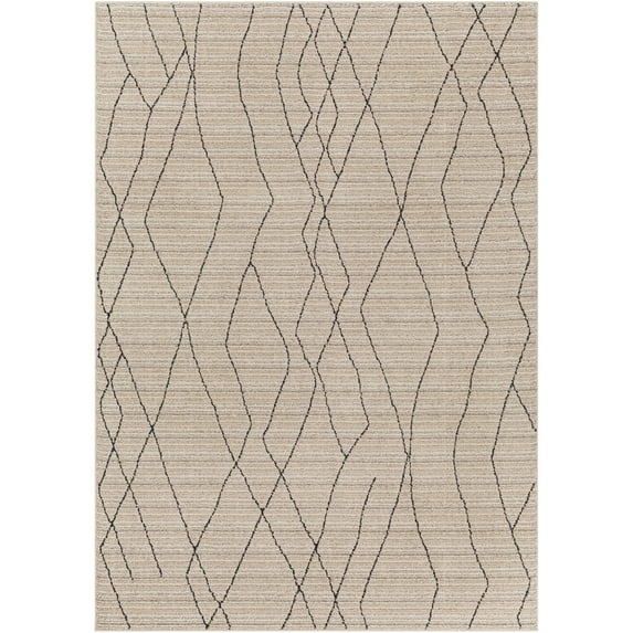 Cozy Taupe 7'10" x 10' Global Rectangle Area Rug