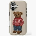 thumbnail image 1 of Cozy Teddy Bear Holiday Cheer Gift Art X1031 Phone Case Compatible with iPhone 17 16 15 14 13 12 11 Pro Max – Premium Protection, 1 of 2