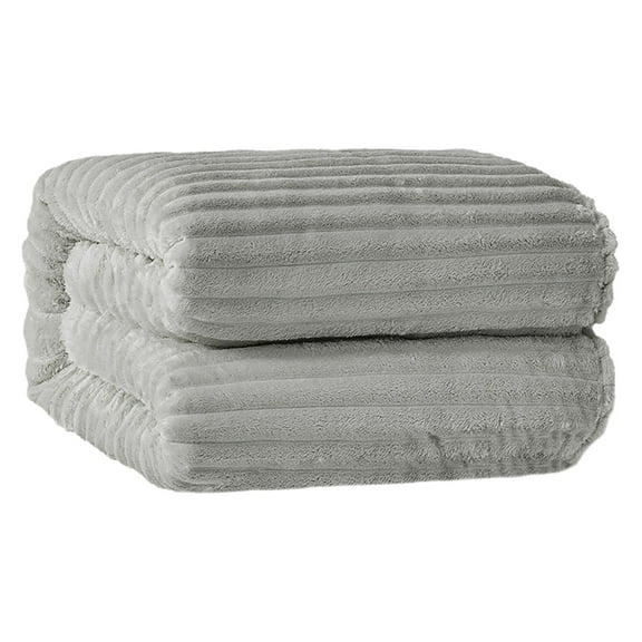 Cozy Throw Blanket 39X59 Inch, 600Gsm High-Density Flannel Blanket, Ultra Soft Lightweight Sofa Blanket for Couch Bed Living Room, Queen Size, 39.4" X 59"