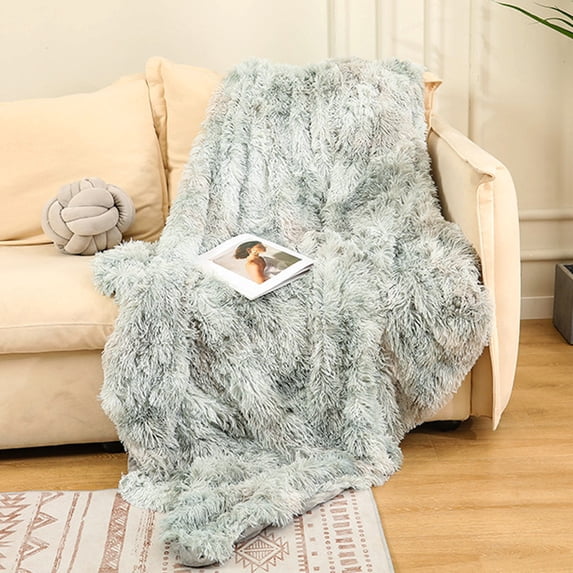 Cozy Throw, Fleece Blanket, Soft Velvet Flannel Blanket for Couch, Lightweight Warm All-Season Bed Sofa Blanket