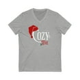 thumbnail image 1 of Cozy Time Tee Shirt, Christmas Unisex V-Neck Tee, Matching Holiday T-shirt, 1 of 2