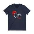 thumbnail image 1 of Cozy Time Tee Shirt, Christmas Unisex V-Neck Tee, Matching Holiday T-shirt, 1 of 2