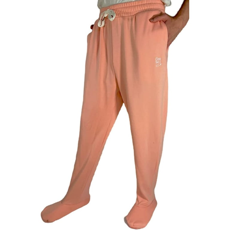 Cozy Toes Adult Footed Sweatpants with Sherpa Fleece Lined Feet Extremely Soft and Warm Footing Pants with Feet