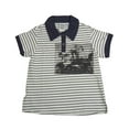 thumbnail image 1 of Cozy Toes - Little Boys Short Sleeved Polo 10153-2T (blue stripe), 1 of 3