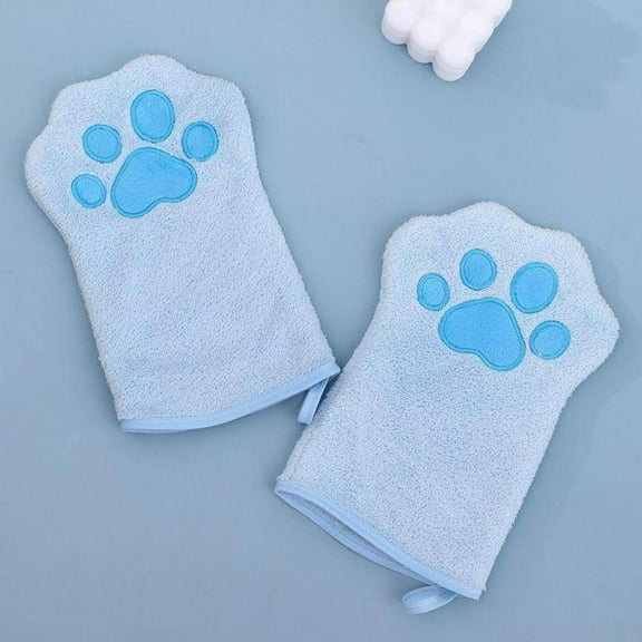 Cozy Towel Pet Glove Towel for Dog Towel with Grip Thick Fabric Keep Pet Warm and Dry After Bath or Swim