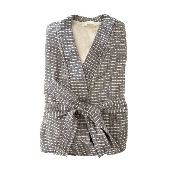 Cozy Turkish Cotton Grey Robe Med/Large