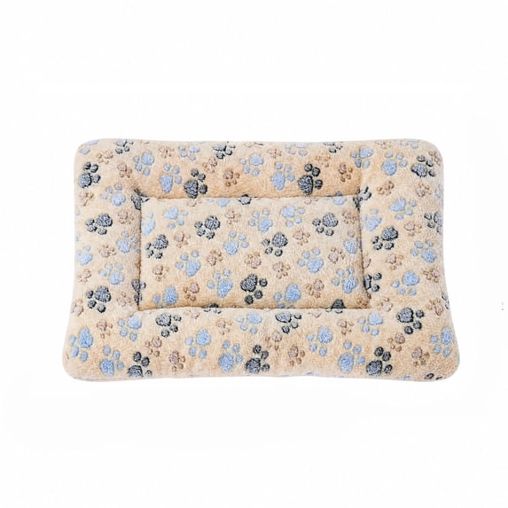 Company Note Pad Making Cozy Ultra Thick Warm Plush Pet Mat for for Medium Dogs, Soft Paw Print ...