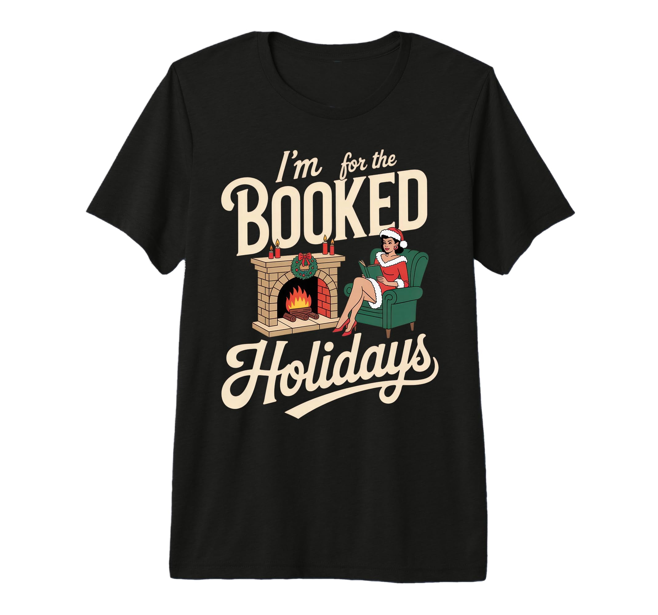 Cozy Vintage Illustration T-Shirt for Festive Christmas Vibes and ...
