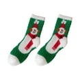 thumbnail image 1 of Cozy Warm Fuzzy Slipper Socks, Cute Holiday Christmas Tree/Santa /Reindeer Socks, Stretchy Socks for Male/Female(D), 1 of 6