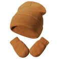thumbnail image 1 of Cozy Winter Knit Hat Set for Toddler Girls and Boys with Matching Soft Gloves for Kids Cold Weather Hat for Kids Toddler Children, 1 of 8