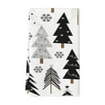 thumbnail image 1 of Cozy Winter Lodge Hand Towel Set of 2 - Snowflake & Pine Print Bathroom Towels for Festive Cheer, Soft 16x24 Inch Holiday Decor for Home & Guest Bath, 1 of 5