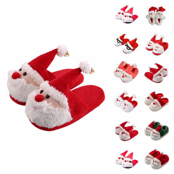 Cozy Winter Slippers For Girls Indoor Shoes With Sole Festive Footwear For Kids And Toddlers Soft Warm Comfort