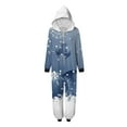 Cozy Winter-Themed Hooded Onesie Pajamas for Adults Soft Fleece, Full ...