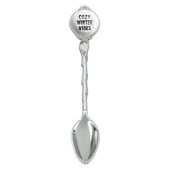 Cozy Winter Vibes Novelty Collectible Demitasse Tea Coffee Spoon