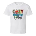 thumbnail image 1 of Cozy Winter Vibes Tee Cool Fall T-shirt Winter Season Novelty T Shirt, 1 of 1