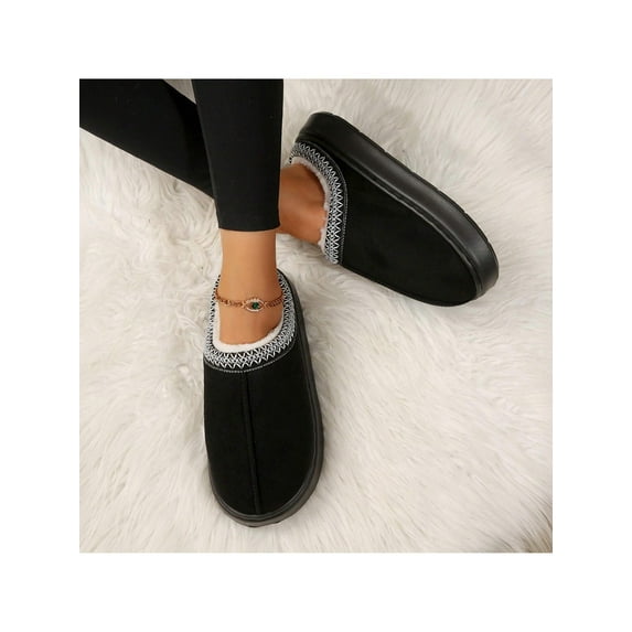 Cozy Women's Slippers - Plush-Lined, Thick-Sole Indoor Shoes for Fall and Winter 2026