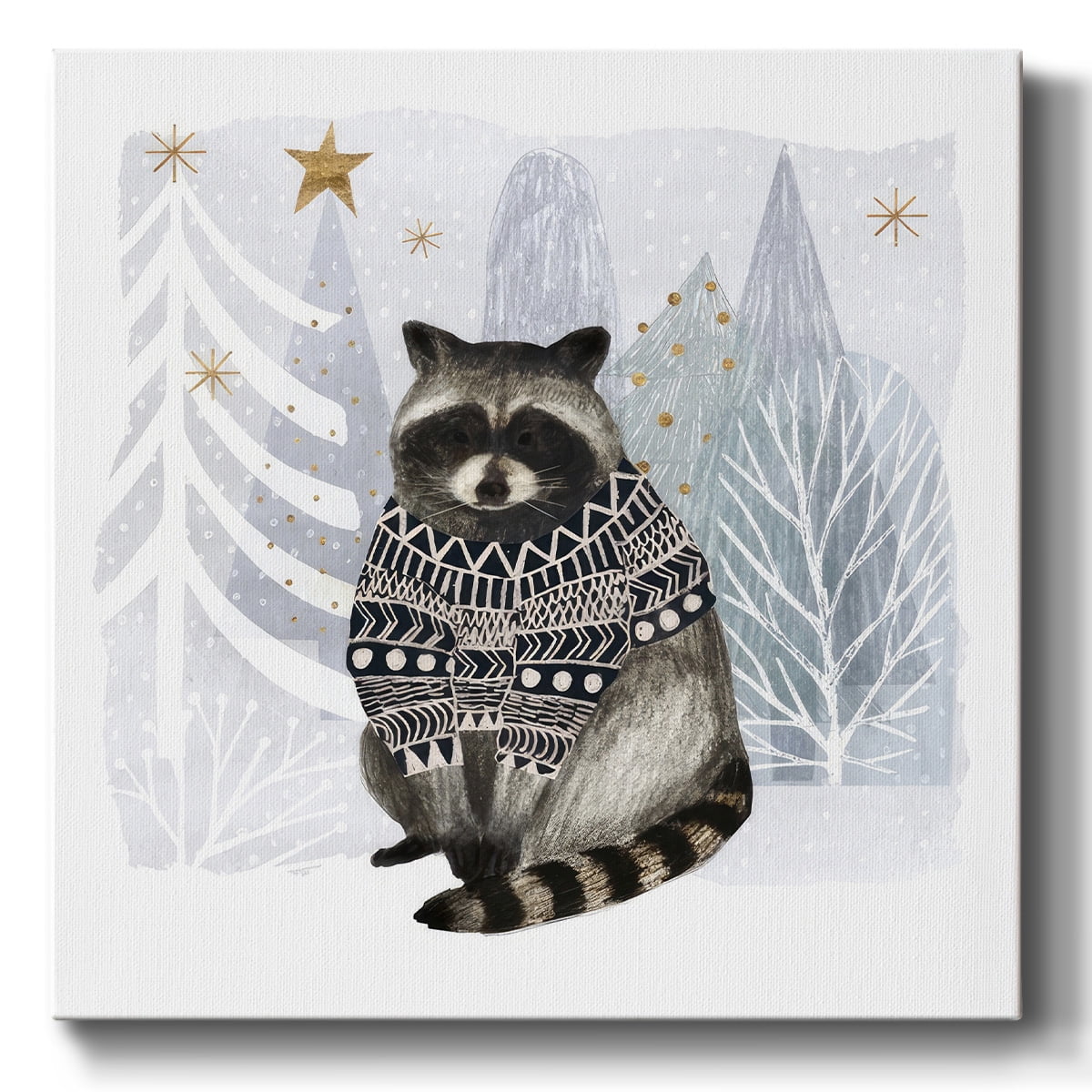 Cozy Woodland Animal IV- Gallery Wrapped Canvas
