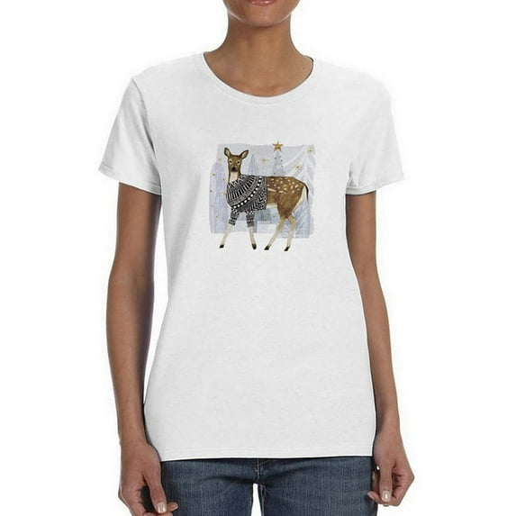 Cozy Woodland Animal Iii T-Shirt Women -Victoria Borges Designs, Female XX-Large
