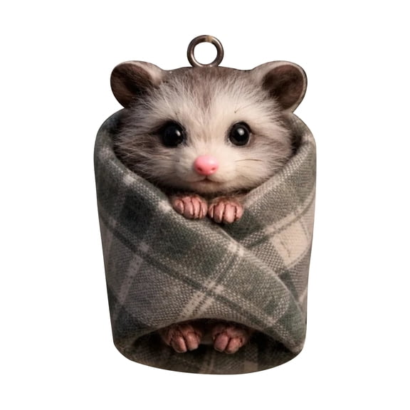 Cozy Wrapped Critters Hanging Plush Toy Cute Cattle Doll Kids Birthday Gift One Size