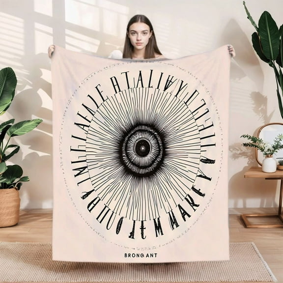 Cozy flannel blanket with a pattern perfect for adding warmth and style to your sofa bed or travel adventures