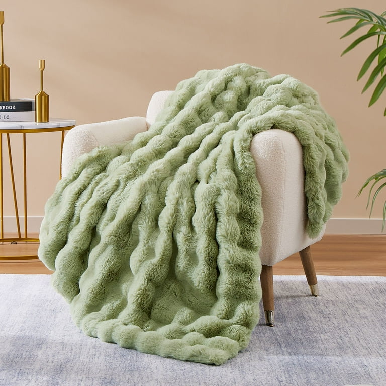 Free Shipping Patpat Throw Blanket for Couch Bed Fleece Flush Faux Fur Throw Blanket Back to School Room Decoration Gift White 50 x 60 Walmart