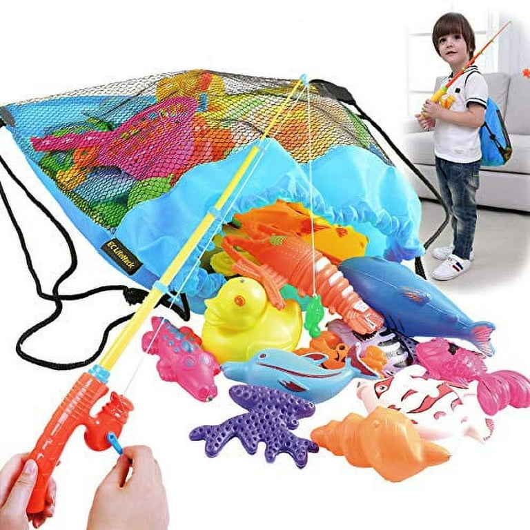 CozyBomB Magnetic Fishing Game for Kids - Bath Pool Toys Set for