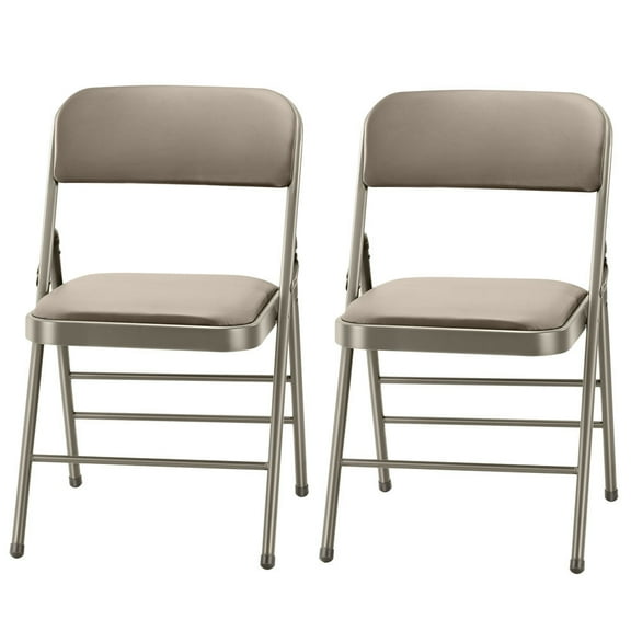 CozyBox 2-Pack Padded Folding Chairs with Steel Frame – Ideal for Indoor and Outdoor Events, Dining, and Parties