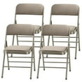 thumbnail image 1 of CozyBox 4-Pack Padded Folding Chairs with Steel Frame – Ideal for Indoor and Outdoor Events, Dining, and Parties, 1 of 4