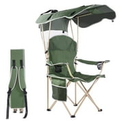 CozyBox Portable Chair with Shade Canopy Beach Chairs for Adults Canopy Shade Seating Camping and Folding Chairs for Outside Foldable Canopy Chairs for Outdoors