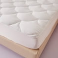 thumbnail image 1 of CozyBox Premium Mattress Pad Cover Fitted with 18" Deep Pockets - Quality Luxury Material Quilted Mattress Topper Bed Protection - Twin, TwinXL, Full, Queen, King, Cal-King (Stretches to 18 Inches), 1 of 10