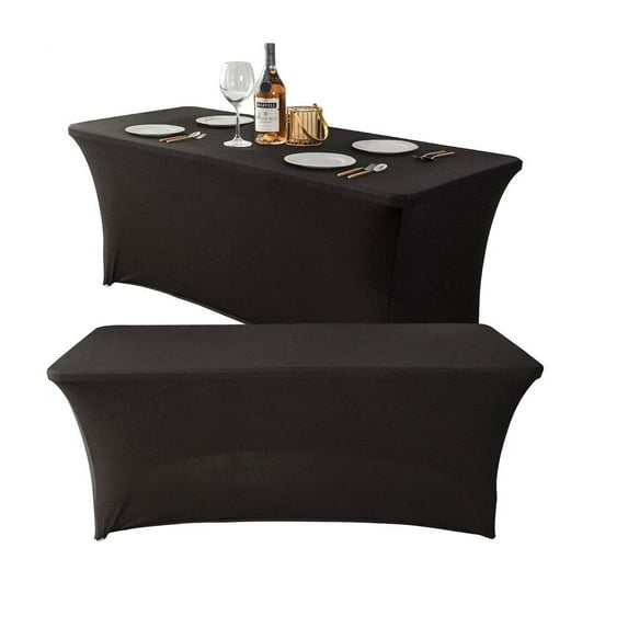 CozyBox Stretchy Spandex Table Cover for Folding Picnic Table (4ft,6ft,8ft)