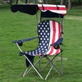thumbnail image 1 of CozyBox Upgraded Portable Folding Camping Chair with Canopy Outdoor Camp Tailgate Beach Chair, 1 of 6