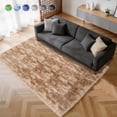 thumbnail image 1 of Cozydesg 4ftx6ft Large Area Rugs,Shag Fluffy Rugs for Living Room Bedroom, Modern Indoor Floor Rugs Soft Carpet Home Decro,Camel, 1 of 7