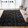 thumbnail image 1 of Cozydesg 5ftx7ft Large Area Rugs,Shag Fluffy Rugs for Living Room Bedroom, Modern Indoor Floor Rugs Soft Carpet Home Decro,Black Gray, 1 of 7