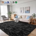 thumbnail image 1 of Cozydesg 8ftx10ft Large Area Rugs,Shag Fluffy Rugs for Living Room Bedroom, Modern Indoor Floor Rugs Soft Carpet Home Decro,Black Gray, 1 of 7