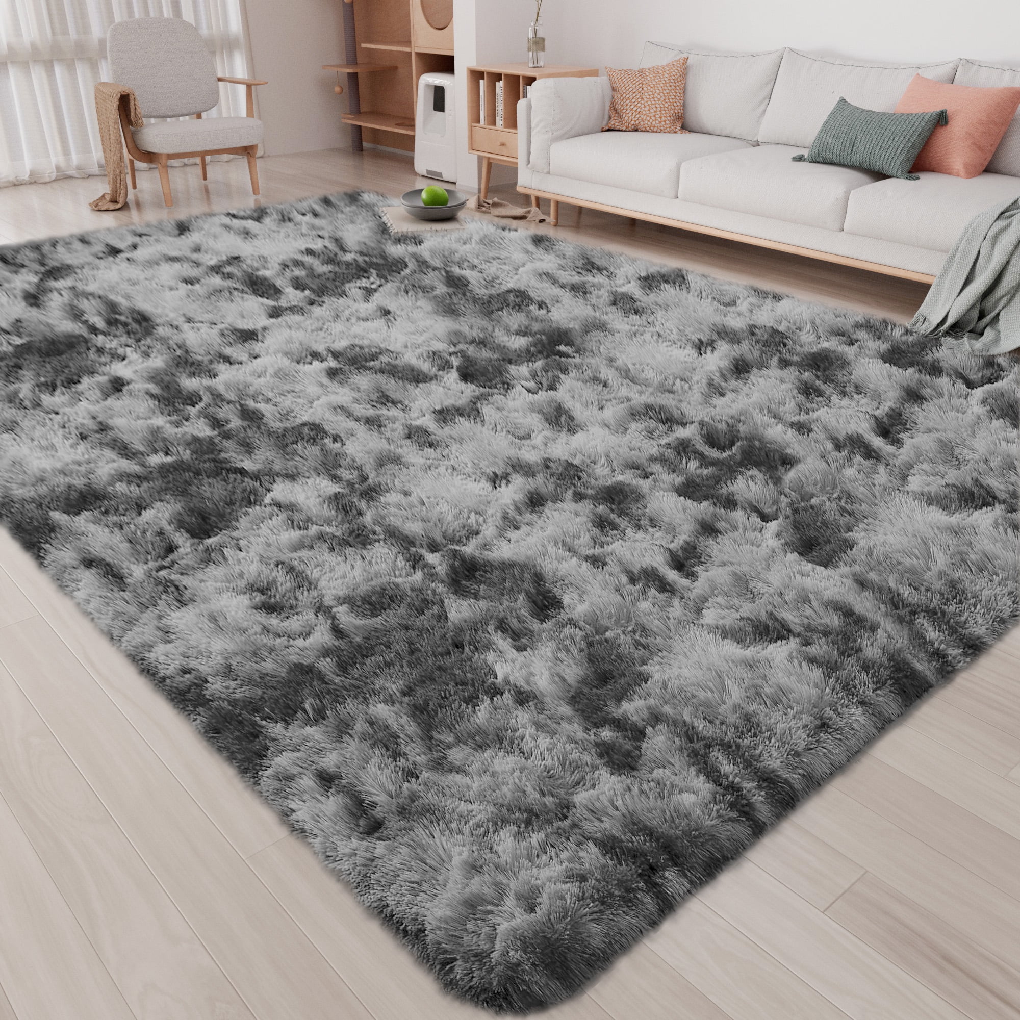CozyDesg 8ft x 10ft Area Rugs, Soft Fluffy Area Rugs Floor Mat Floor Rugs for Living Room Bedroom Ki(图1)