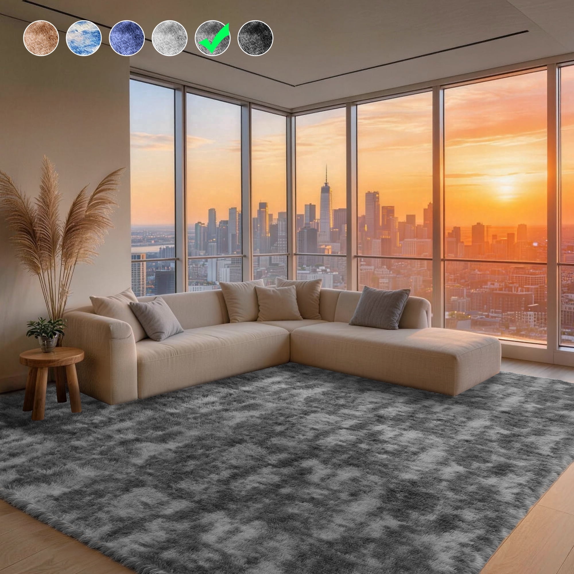 Large Soft Rug Cozydesg 9ftx12ft Large Area Rugs,Shag Fluffy Rugs for Living Room ...