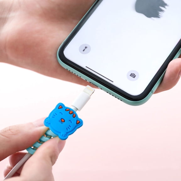 CozyFiel 3-Piece Animal Cord Protector for Phone Chargers and USB Cables