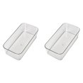 CozyFiel Clear Plastic Storage Bin, 2 Pack Open Top Organizer Box for ...
