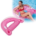 thumbnail image 1 of CozyFiel Inflatable Sit N Float Pool Lounge, Floating Chair with Cup Holders and Handles, Water Float, 1 of 9