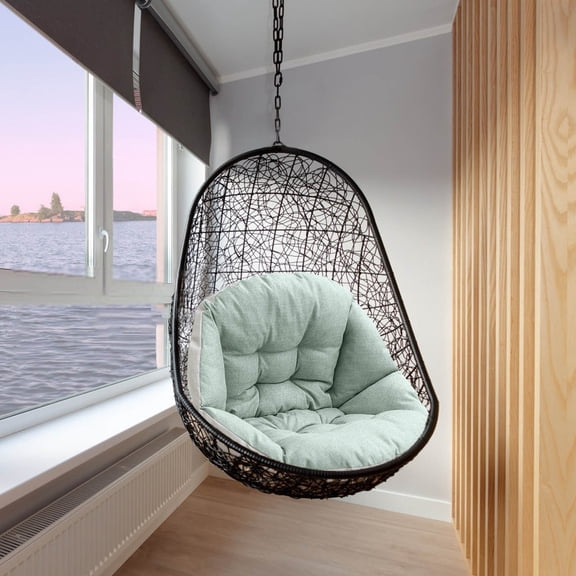 CozyFiel Large Hammock Swing Chair Cushion, Soft Hanging Egg Seat Pillow for Indoor Outdoor Patio Garden, 45 cm×45 cm