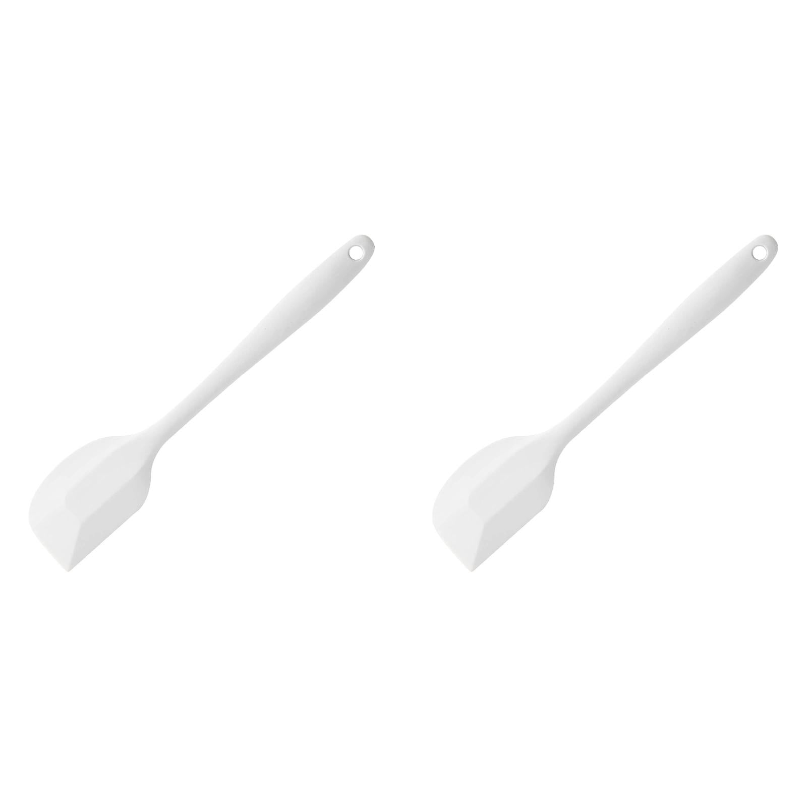 CozyFiel White Silicone Spatula Set, Flexible Cooking Scraper with ...
