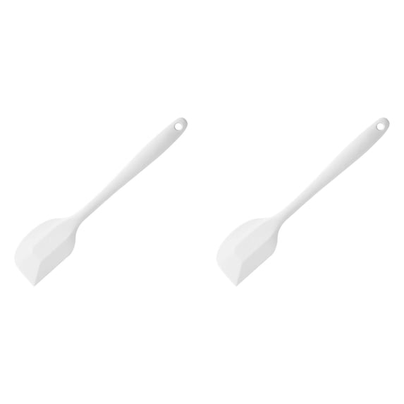 CozyFiel White Silicone Spatula Set, Flexible Cooking Scraper with ...