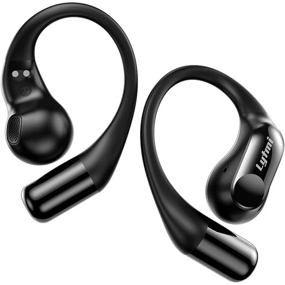 CozyFit G1 Open Earbuds with Active Noise Reduction, 4 Mics for Clear Call, 5g Lightweight, Ultra-Comfort, Snug Fit, Deep Bass, 30H Play, Water Resistant, Wireless Headphones for Everyday Use
