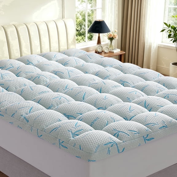 Cozy Harbor Cooling Bamboo Mattress Topper , Extra Thick & Soft Breathable ,Full