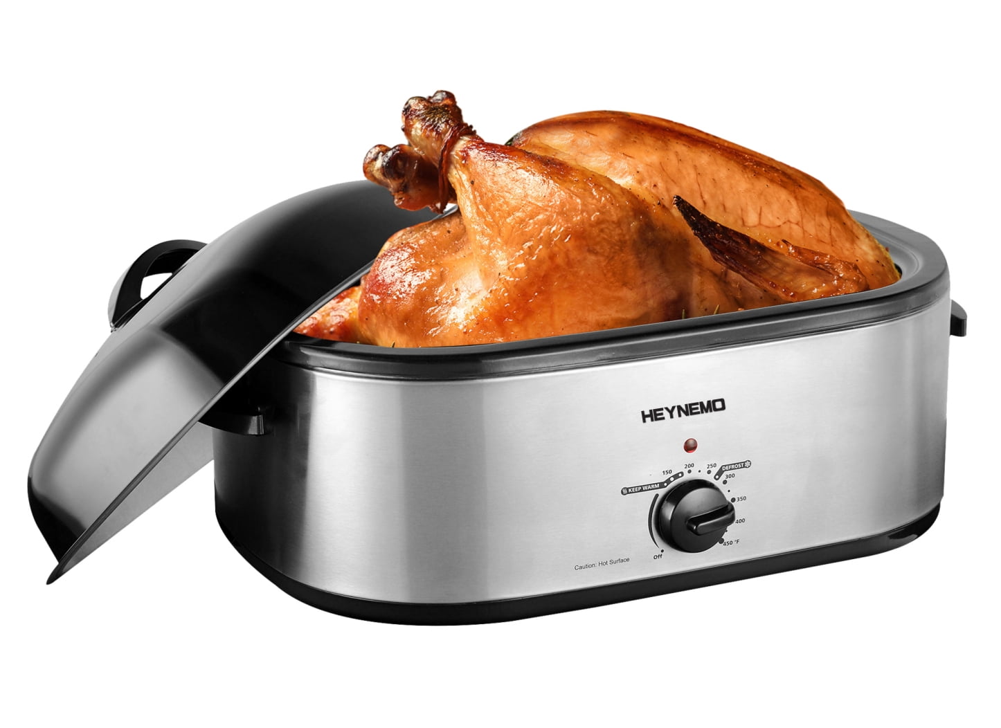 CozyHom 18 Quart Electric Turkey Roaster Oven, Stainless Steel Roaster