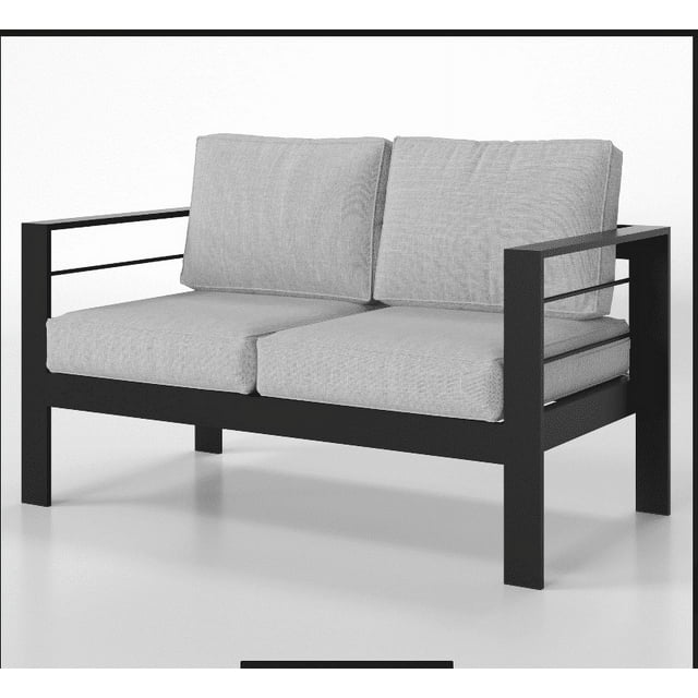 CozyHom 2Seater Indoor Outdoor Patio Aluminum Armchair Furniture Sofa